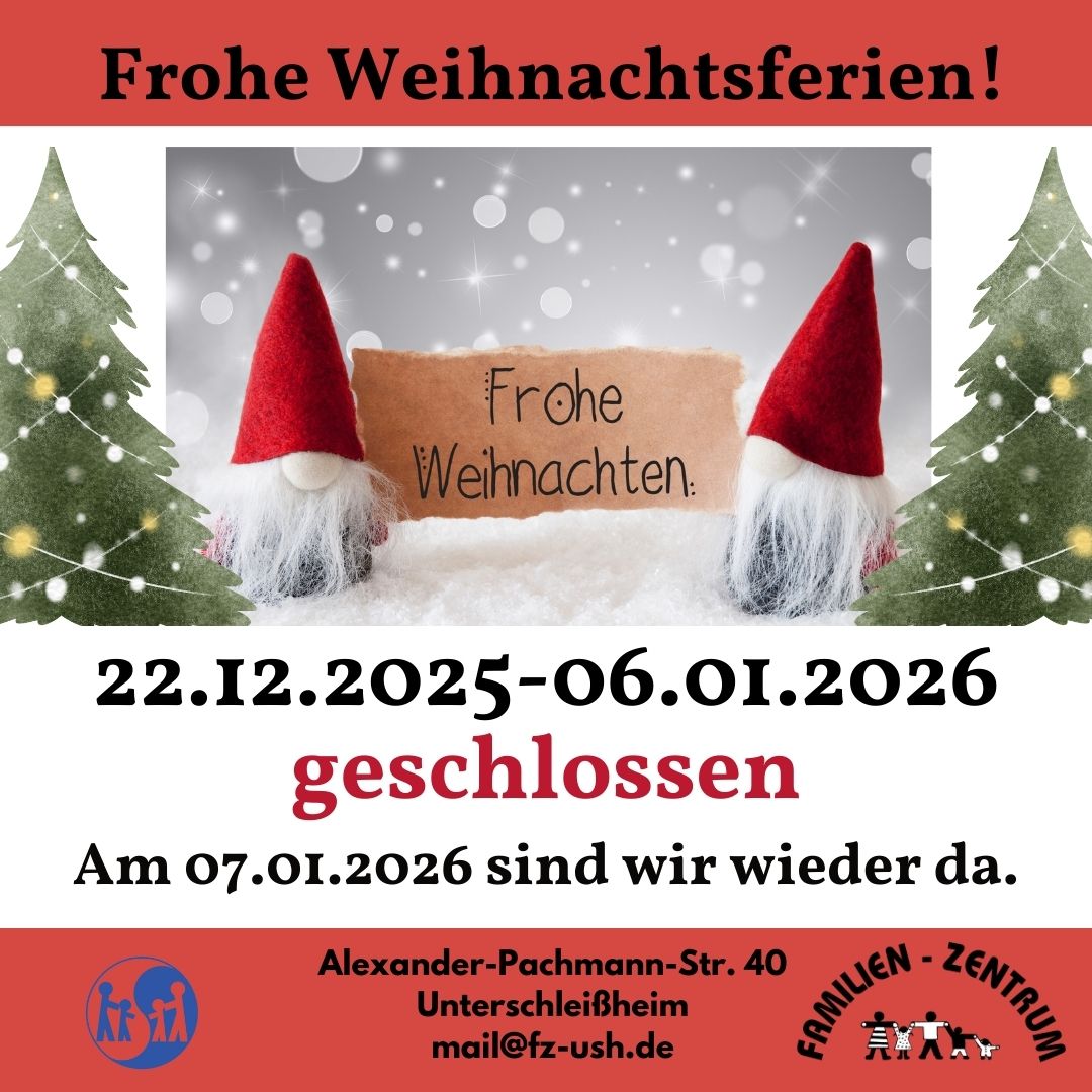 Weihnachtsferien 22.12.-06.01.